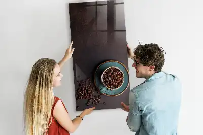 Kaffebønner med magnetisk tavle og pen