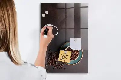 Kaffebønner med magnetisk tavle og pen