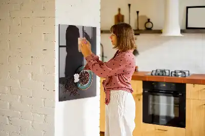 Kaffebønner med magnetisk tavle og pen