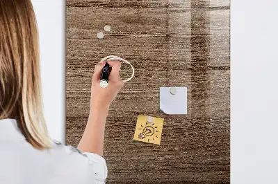 Magnetisk tavle med pen i lyst træ