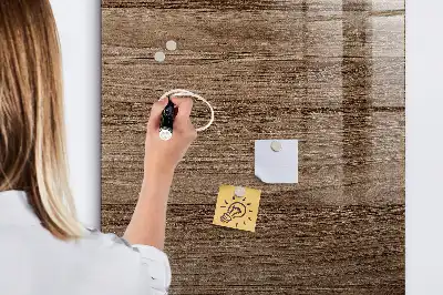 Magnetisk tavle med pen i lyst træ
