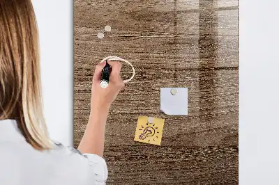 Magnetisk tavle med pen i lyst træ