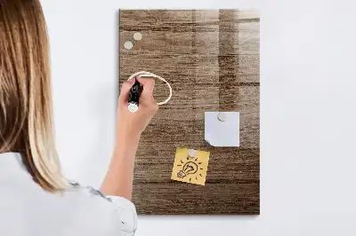 Magnetisk tavle med pen i lyst træ
