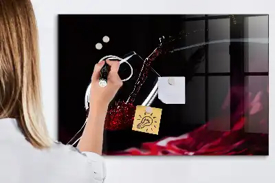 Tørreslette magnetisk tavle Vin