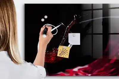 Tørreslette magnetisk tavle Vin