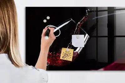 Tørreslette magnetisk tavle Vin
