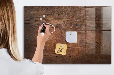 Magnetisk tegnetavle i design af gammelt træ