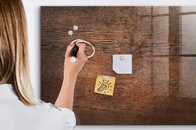 Magnetisk tegnetavle i design af gammelt træ