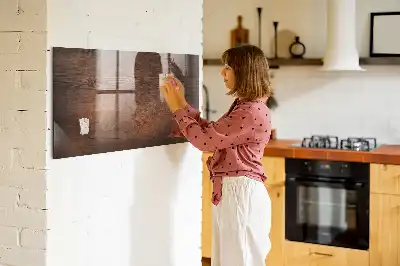Magnetisk tegnetavle i design af gammelt træ