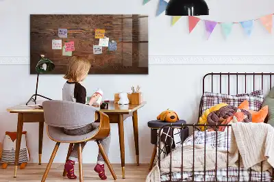 Magnetisk tegnetavle i design af gammelt træ
