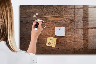 Magnetisk tegnetavle i design af gammelt træ