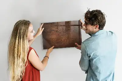 Magnetisk tegnetavle i design af gammelt træ