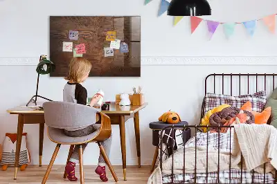 Magnetisk tegnetavle i design af gammelt træ