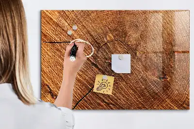 Magnetisk tavle Tørreslette dekorativt trædesign