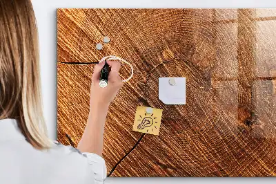 Magnetisk tavle Tørreslette dekorativt trædesign