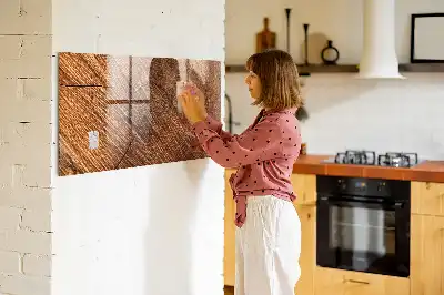 Magnetisk tavle Tørreslette dekorativt trædesign