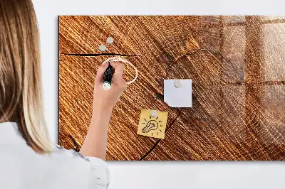Magnetisk tavle Tørreslette dekorativt trædesign