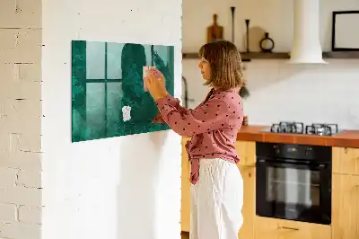 Smaragdvæg magnetisk tavle Tørreslette model