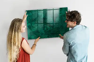 Smaragdvæg magnetisk tavle Tørreslette model