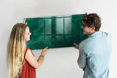 Smaragdvæg magnetisk tavle Tørreslette model