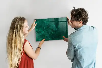 Smaragdvæg magnetisk tavle Tørreslette model