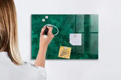 Smaragdvæg magnetisk tavle Tørreslette model