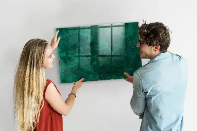 Smaragdvæg magnetisk tavle Tørreslette model