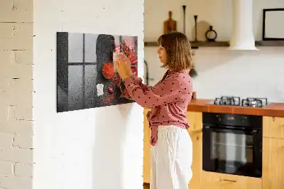 Tørreslette magnetisk tavle Rød chili