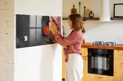 Tørreslette magnetisk tavle Rød chili