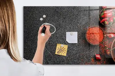 Tørreslette magnetisk tavle Rød chili