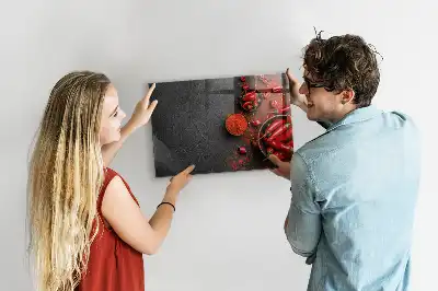 Tørreslette magnetisk tavle Rød chili