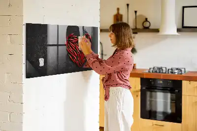 Tørreslette magnetisk tavle Hjerte af chili