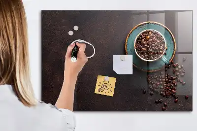 Tørreslette magnetisk tavle Kaffekop