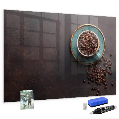 Tørreslette magnetisk tavle Kaffekop