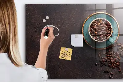 Tørreslette magnetisk tavle Kaffekop