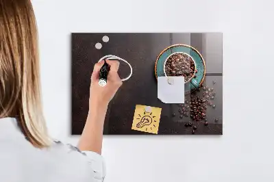 Tørreslette magnetisk tavle Kaffekop