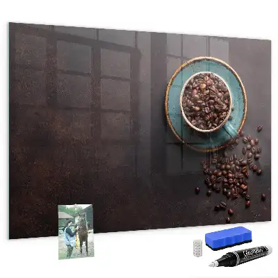 Tørreslette magnetisk tavle Kaffekop