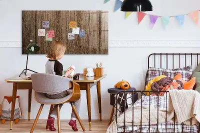 Magnetisk tegnetavle i mørkt træ