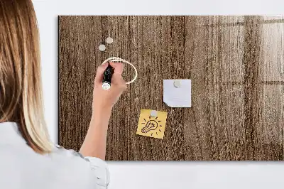 Magnetisk tegnetavle i mørkt træ