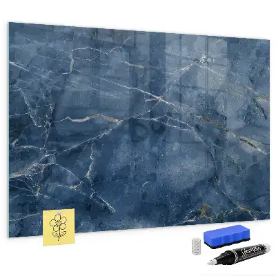 Magnetisk glastavle elegant marmordesign