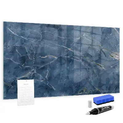 Magnetisk glastavle elegant marmordesign