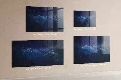 Magnetisk tegnetavle med motiv af mørk himmel og stjerner