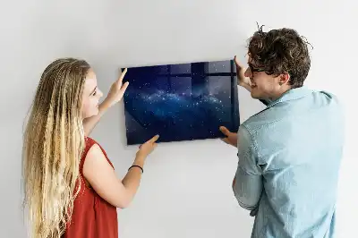 Magnetisk tegnetavle med motiv af mørk himmel og stjerner