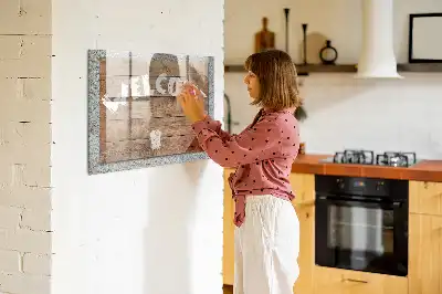 Velkomstskilt magnetisk tavle til at tegne