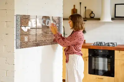 Velkomstskilt magnetisk tavle til at tegne