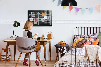 Tørreslette magnetisk tavle Skoleskema