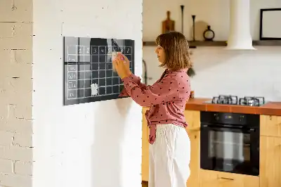 Tørreslette magnetisk tavle Skoleskema