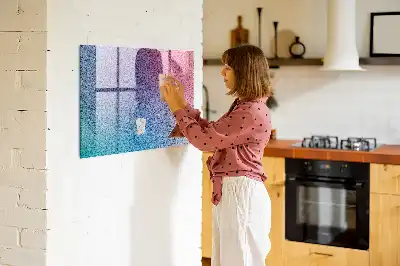 Magnetisk tegnetavle med gradientmønster