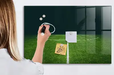 Magnetisk tavle med tørreslettefunktion fodboldbane