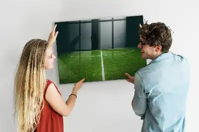 Magnetisk tavle med tørreslettefunktion fodboldbane